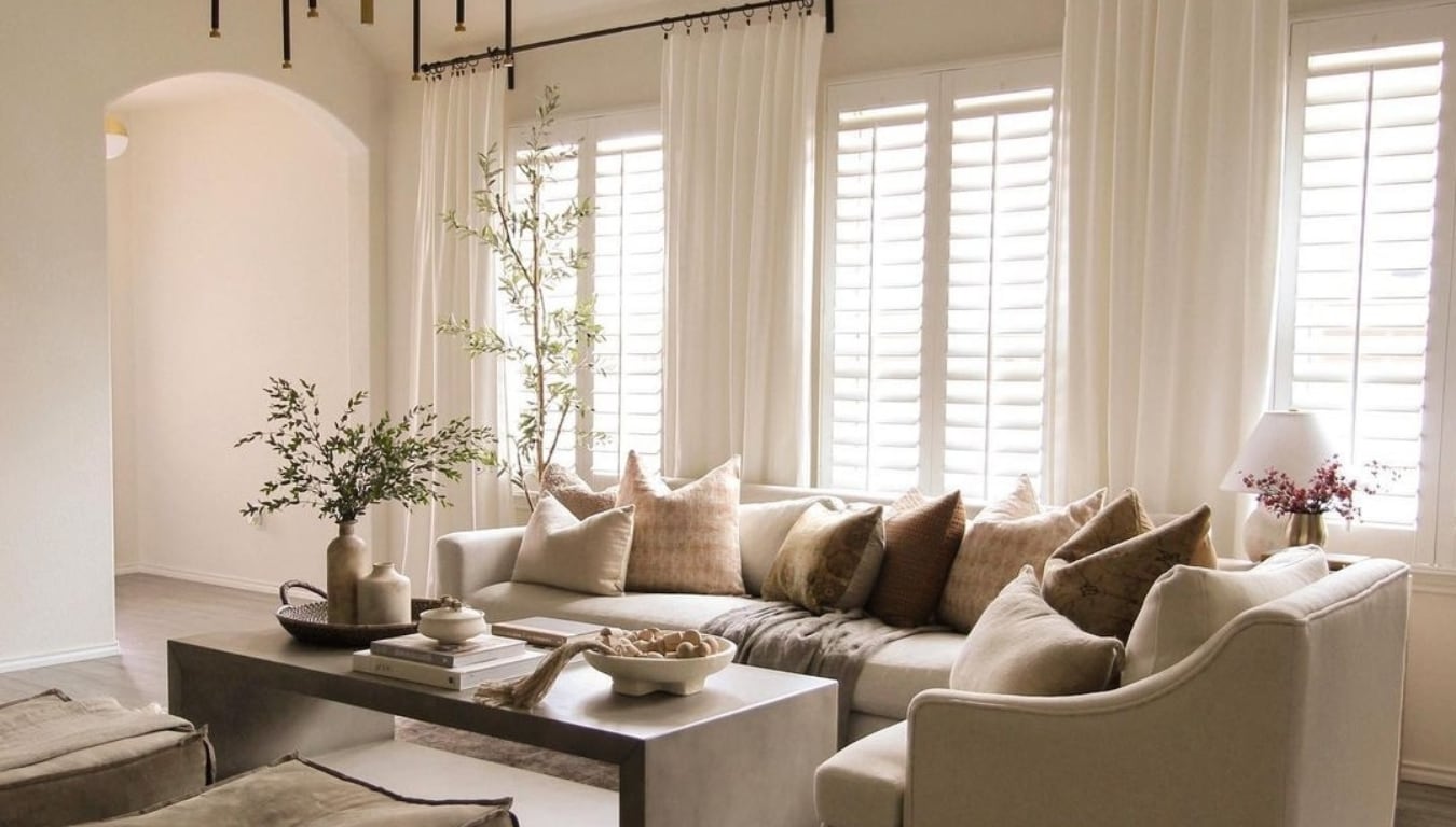 Shutters in a living room